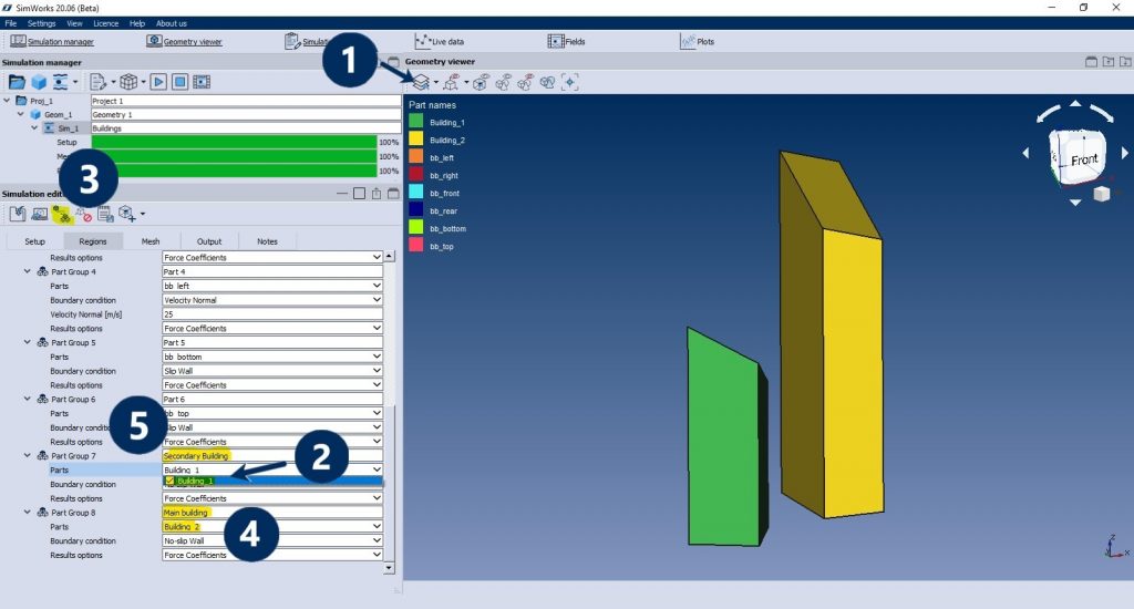 Wind load on buildings - CFD simulation - IdealSimulations